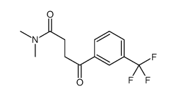 N,N-dimethyl-4-oxo-4-[3-(trifluoromethyl)phenyl]butanamide Structure