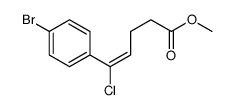 methyl 5-(4-bromophenyl)-5-chloropent-4-enoate结构式
