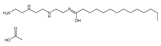 N-[2-[[2-[(2-aminoethyl)amino]ethyl]amino]ethyl]myristamide monoacetate Structure