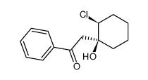 c-2-chloro-1-phenacylcyclohexan-r-1-ol Structure