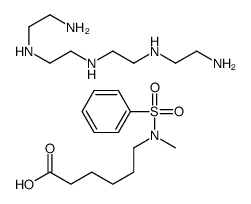 6-[methyl(phenylsulphonyl)amino]hexanoic acid, compound with N-(2-aminoethyl)-N'-[2-[(2-aminoethyl)amino]ethyl]ethane-1,2-diamine (1:1) picture