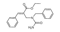 ethyl 2-[(1-benzylureido)methyl]-3-phenylacrylate结构式