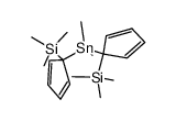 Me2Sn(C5H4SiMe3-1)2 Structure