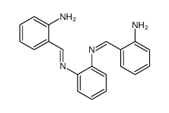 2-[[2-[(2-aminophenyl)methylideneamino]phenyl]iminomethyl]aniline Structure