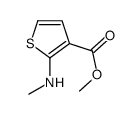 Methyl 2-(methylamino)thiophene-3-carboxylate结构式