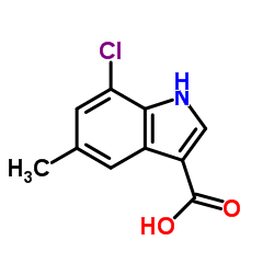 1H-Indole-3-carboxylic acid, 7-chloro-5-methyl- Structure