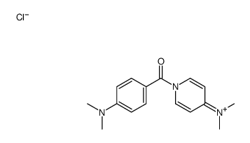 [4-(dimethylamino)phenyl]-[4-(dimethylamino)pyridin-1-ium-1-yl]methanone,chloride结构式