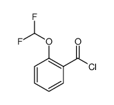 Benzoyl chloride, 2-(difluoromethoxy) Structure