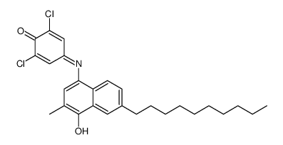 7-(n-decyl)-2-methyl-4-(3',5'-dichlorophen-4'-one)indonaphthal-1-ol structure