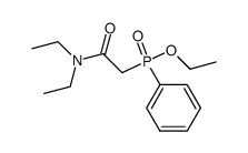 O-ethylphenyl (N,N-diethylcarbamoylmethyl)phosphinate Structure