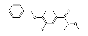 4-(benzyloxy)-5-bromo-N-methoxy-N-methylbenzamide Structure