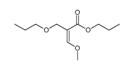 3-methoxy-2-propoxymethyl-acrylic acid propyl ester Structure