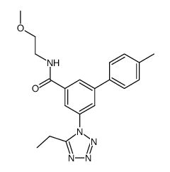 5-(5-ethyltetrazol-1-yl)-4′-methylbiphenyl-3-carboxylic acid (2-methoxyethyl)amide Structure