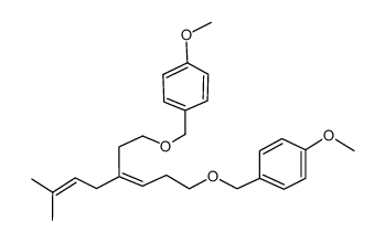 (Z)-8-(4-methoxybenzyloxy)-5-(2'-(4-methoxybenzyloxy)-ethyl)-2-methyl-octa-2,5-diene结构式
