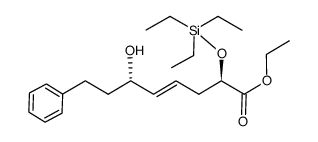 (2R,6S,E)-ethyl 6-hydroxy-8-phenyl-2-(triethylsilyloxy)oct-4-enoate Structure