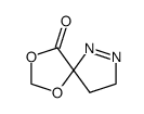 1-pyrazoline-3-spiro-4'-(1',3'-dioxolan-5'-one)结构式