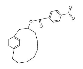2-(p-Nitro-benzoesaeure)-<9>-paracyclophan-ester结构式