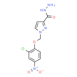 1-(2-CHLORO-4-NITRO-PHENOXYMETHYL)-1 H-PYRAZOLE-3-CARBOXYLIC ACID HYDRAZIDE Structure