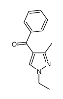 (1-ethyl-3-methyl-1H-pyrazol-4-yl)(phenyl)methanone Structure