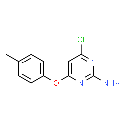 2-amino-4-(p-tolyloxy)-6-chloropyrimidine Structure