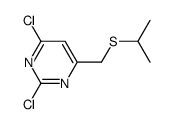 2,4-dichloro-6-[(propan-2-ylsulfanyl)methyl]pyrimidine Structure