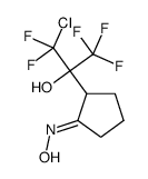 1-chloro-1,1,3,3,3-pentafluoro-2-[(2E)-2-hydroxyiminocyclopentyl]propan-2-ol Structure