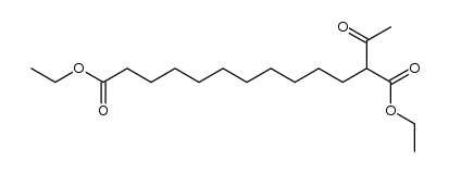 2-acetyl-tridecanedioic acid diethyl ester结构式