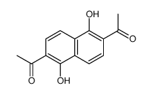 1-(6-acetyl-1,5-dihydroxynaphthalen-2-yl)ethanone结构式