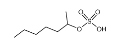 rac-2-heptyl sulfate Structure