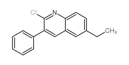 2-Chloro-6-ethyl-3-phenylquinoline Structure