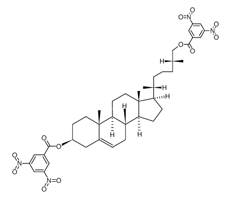 5-Cholesten-3,26-diol di[3,5-dinitrobenzoate]-结构式