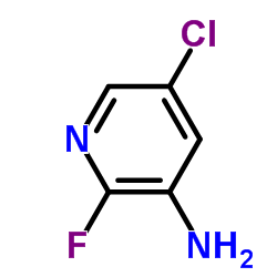 3-氨基-5-氯-2-氟吡啶结构式