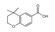 4,4-dimethyl-2,3-dihydrochromene-6-carboxylic acid Structure