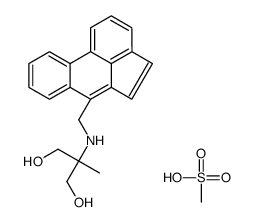 2-(acephenanthrylen-6-ylmethylamino)-2-methylpropane-1,3-diol,methanesulfonic acid Structure