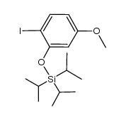 2-iodo-5-methoxy-O-triisopropylsilylphenol结构式