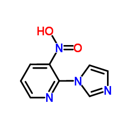 2-(1H-Imidazol-1-yl)-3-nitropyridine结构式