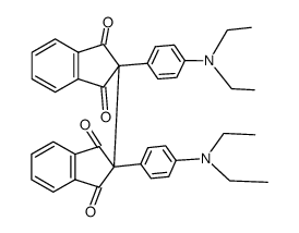 2,2'-Bis-(4-diethylamino-phenyl)-[2,2']biindenyl-1,3,1',3'-tetraone结构式