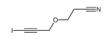 3-(3-iodoprop-2-ynoxy)propanenitrile Structure