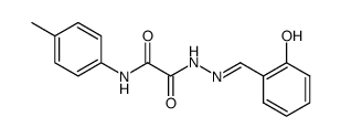 Salicylaldehyd-N-p-tolyl-oxamoyl-hydrazon Structure