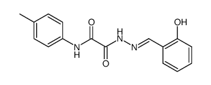 Salicylaldehyd-N-p-tolyl-oxamoyl-hydrazon结构式