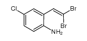 4-chloro-2-(2,2-dibromoethenyl)benzenamine结构式