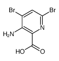3-Amino-4,6-dibromo-pyridine-2-carboxylic acid, Structure