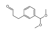 3-[3-(Dimethoxymethyl)phenyl]propanal Structure