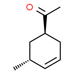 Ethanone, 1-(5-methyl-3-cyclohexen-1-yl)-, trans- (9CI) structure