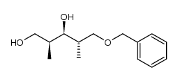 (2S,3R,4S)-5-benzyloxy-2,3-dimethylpentane-1,4-diol结构式