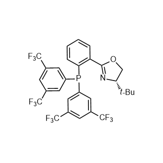 (S)-2-(2-(Bis(3,5-bis(trifluoromethyl)phenyl)phosphino)phenyl)-4-(tert-butyl)-4,5-dihydrooxazole picture