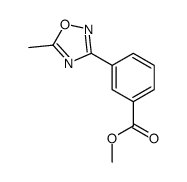 Methyl 3-(5-methyl-1,2,4-oxadiazol-3-yl)benzoate Structure