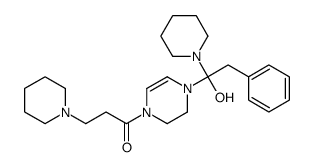 1-[4-(1-hydroxy-2-phenyl-1-piperidin-1-ylethyl)-2,3-dihydropyrazin-1-yl]-3-piperidin-1-ylpropan-1-one结构式