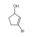 3-bromo-2-cyclopentene-1-ol Structure