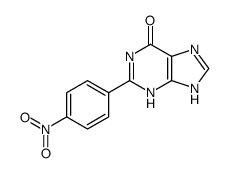 2-(4-nitrophenyl)-3,7-dihydropurin-6-one Structure